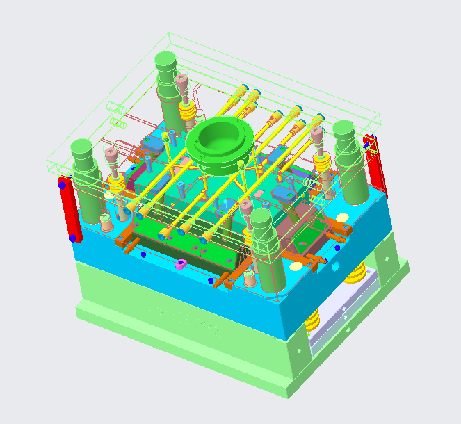 Injection molding part design for water floss